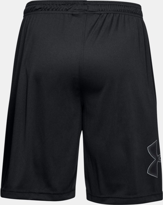 男士UA Tech™ Graphic短褲, Black, pdpMainDesktop image number 7